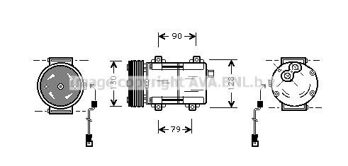 AVA QUALITY COOLING Компрессор, кондиционер FDK160